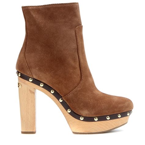 michael kors high heels boots|michael kors suede ankle boots.